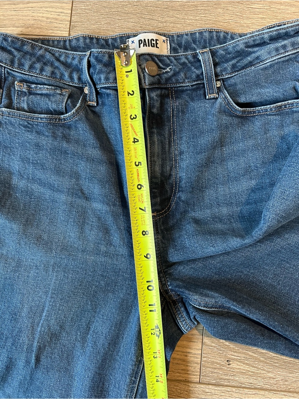 PAIGE Harper Wide Leg High-Rise Blue Women's Jeans Size 29 - Picture 11 of 15